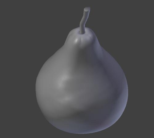 Pear Highpoly(sculpted) preview image